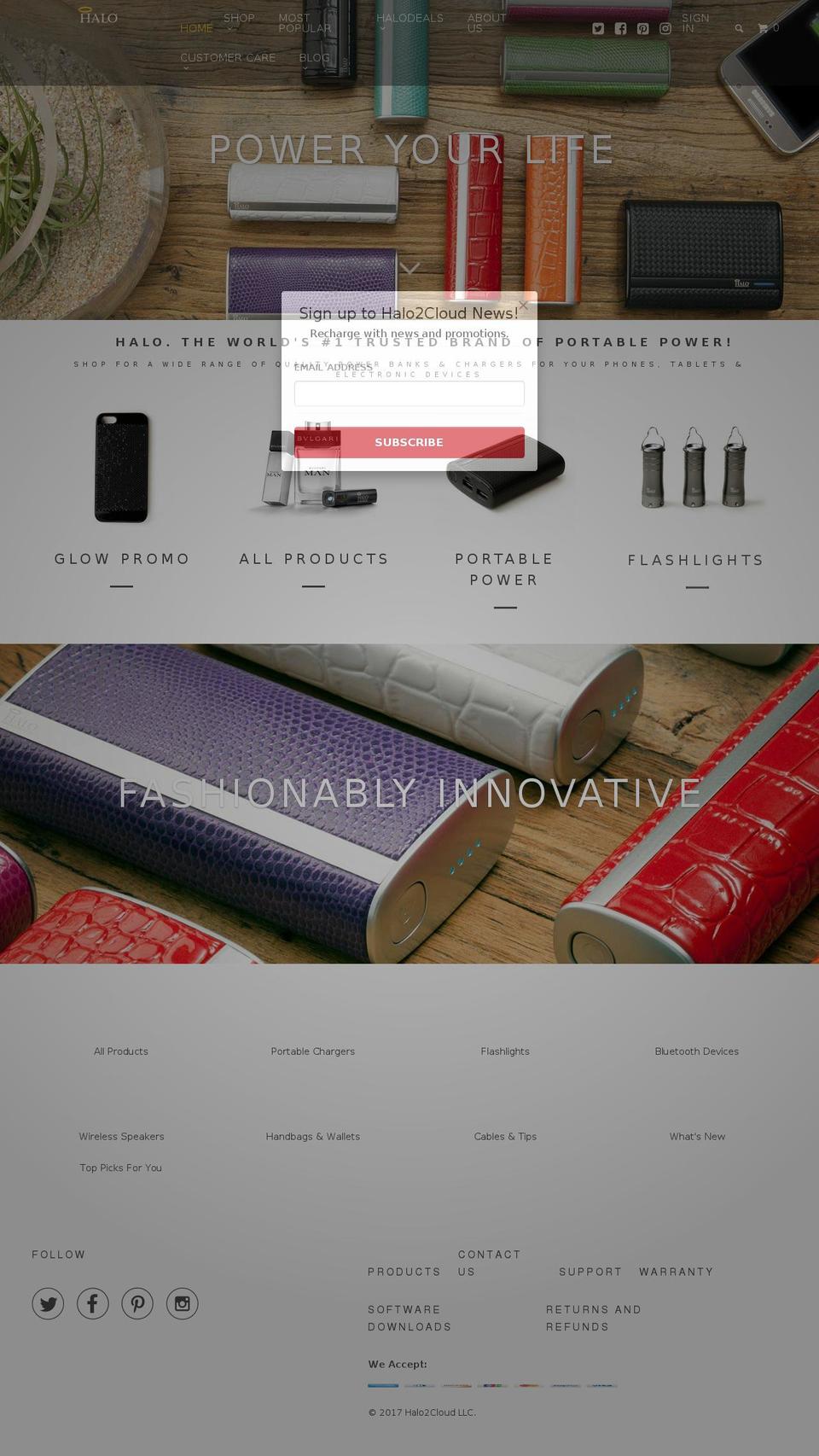 halocloud9.com shopify website screenshot