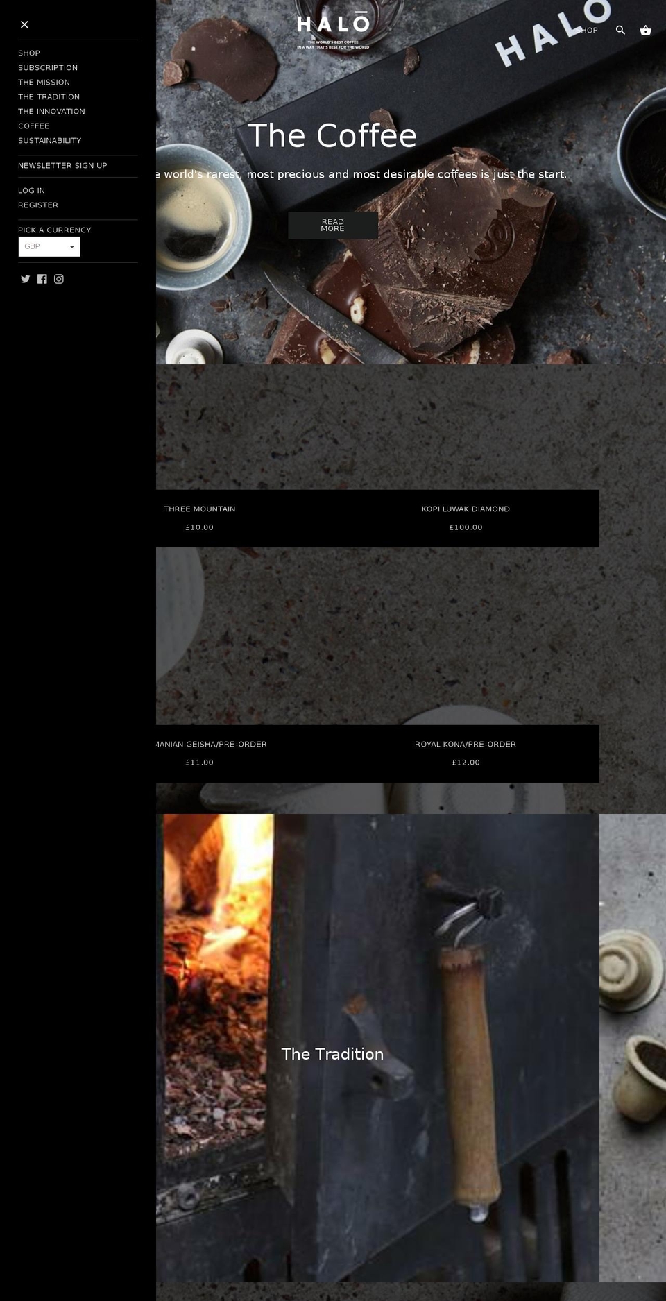 24\/2\/17-Alchemy Shopify theme site example halocoffee.com