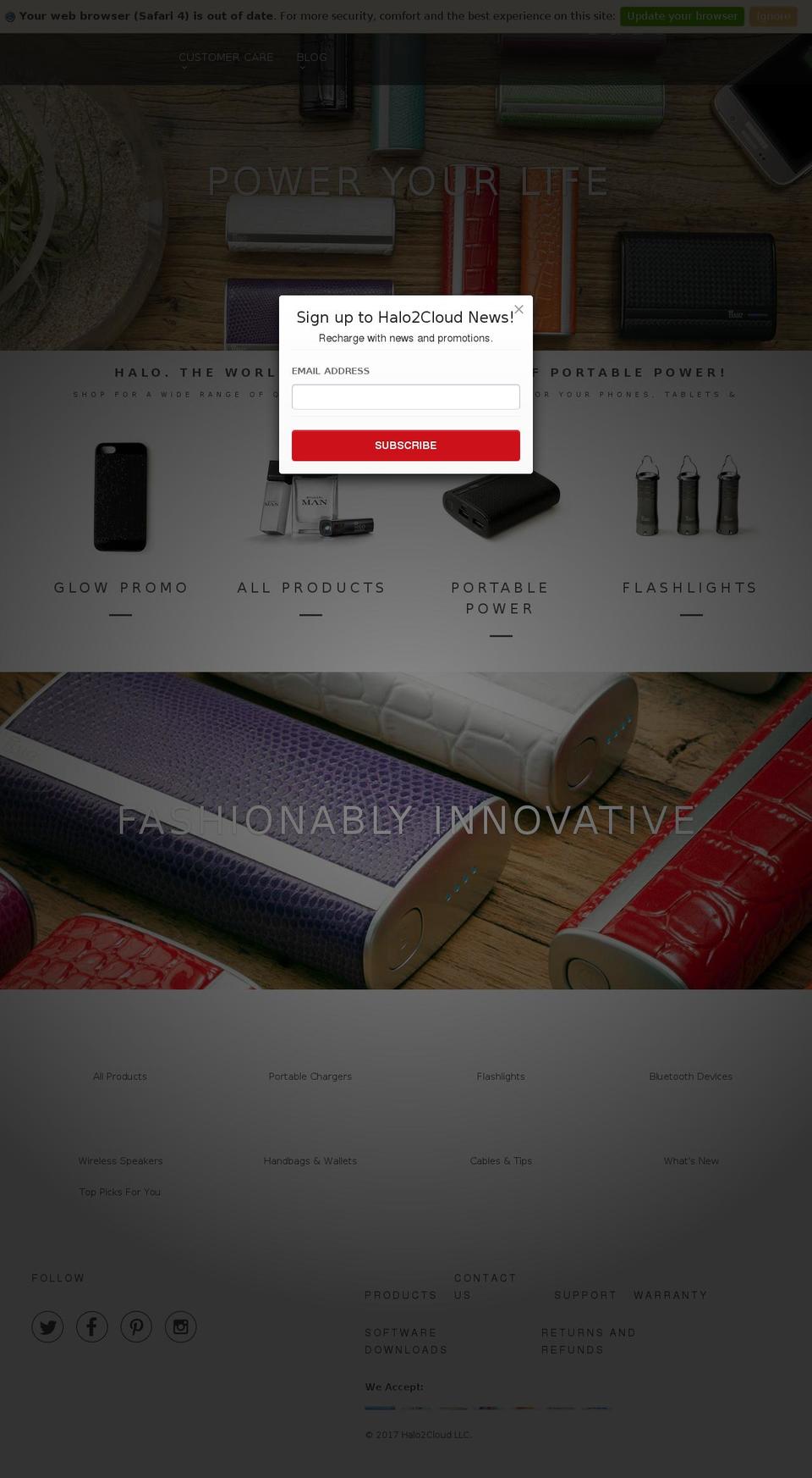 halocreditcard.com shopify website screenshot