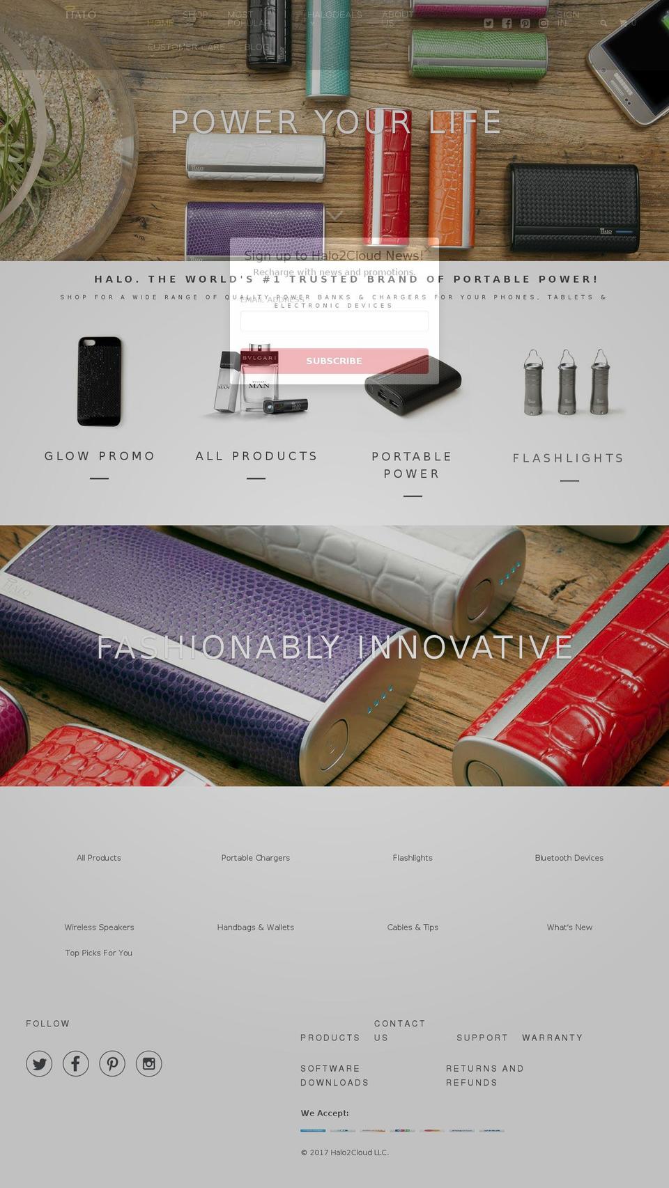 halodell.com shopify website screenshot