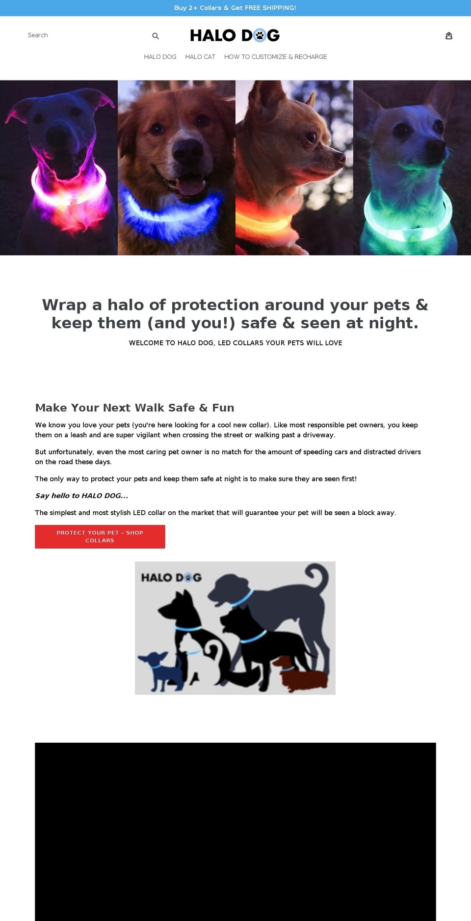 halodog.com shopify website screenshot