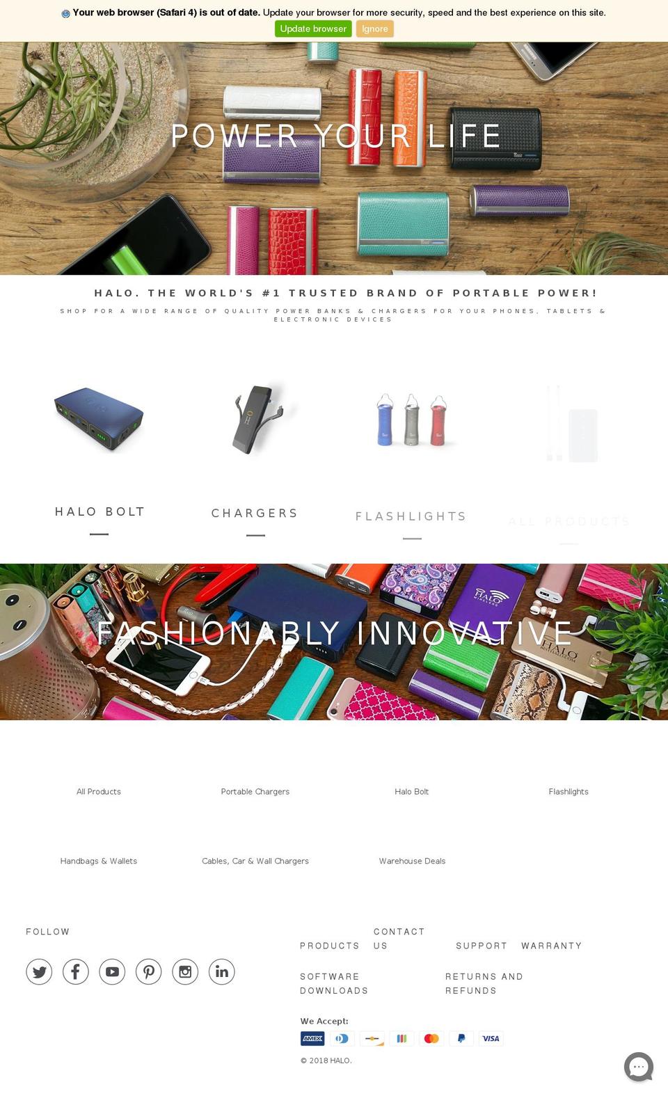 haloflyboard.com shopify website screenshot