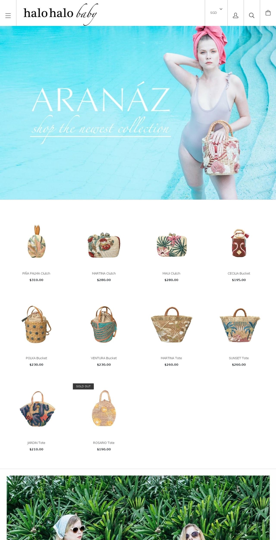 halohalobaby.com — Shopify storefront screenshot
