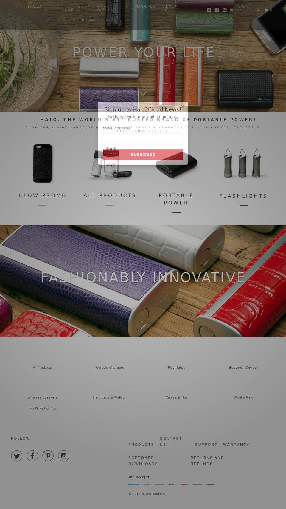 halopccloud.com shopify website screenshot