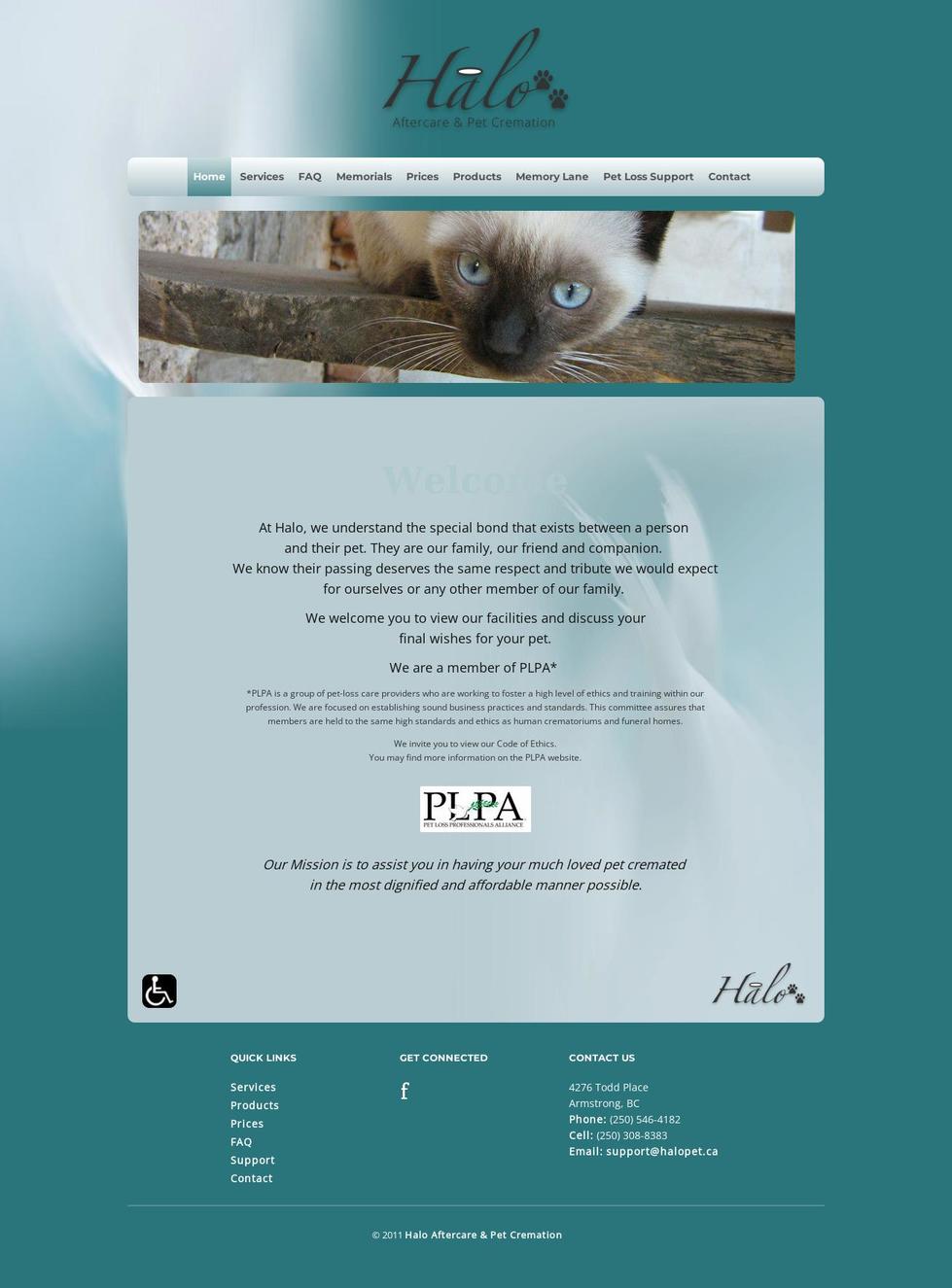 halopet.ca shopify website screenshot