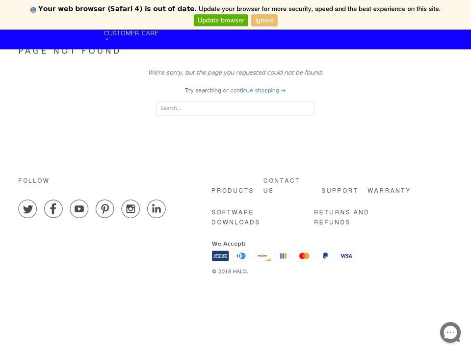 haloscannermouse.com — Shopify storefront screenshot