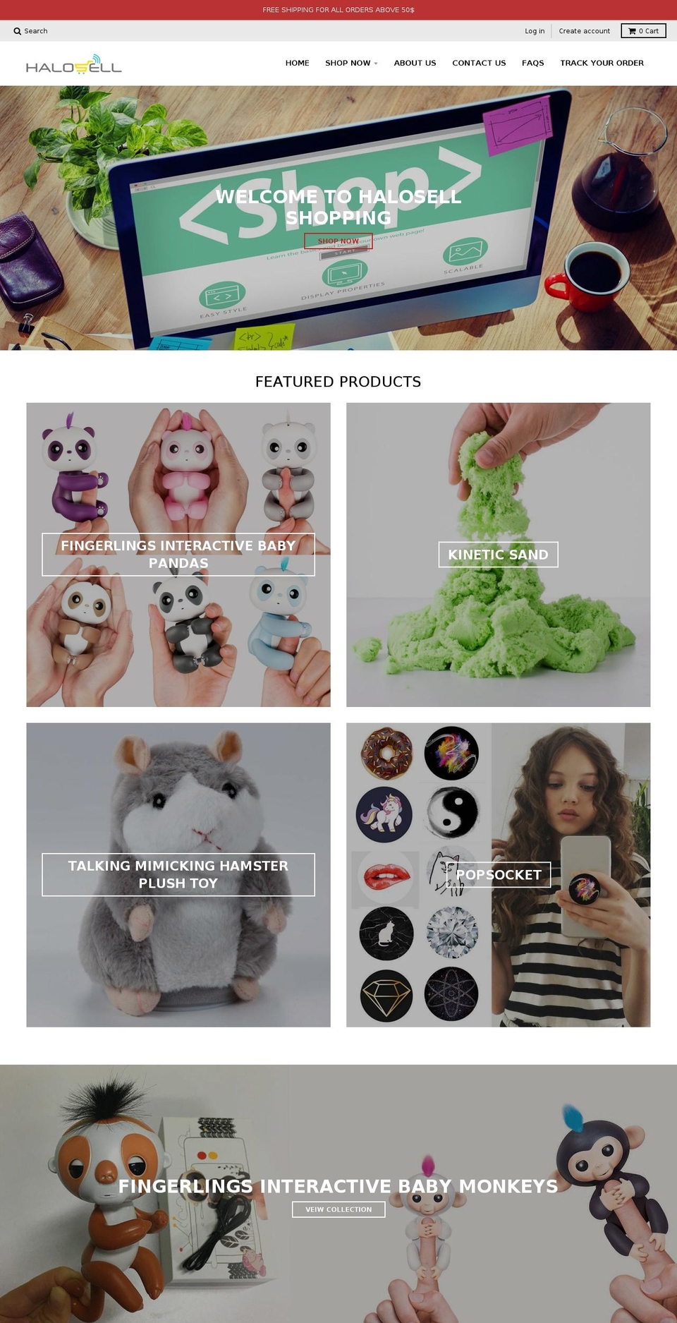 halosell.com — Shopify storefront screenshot