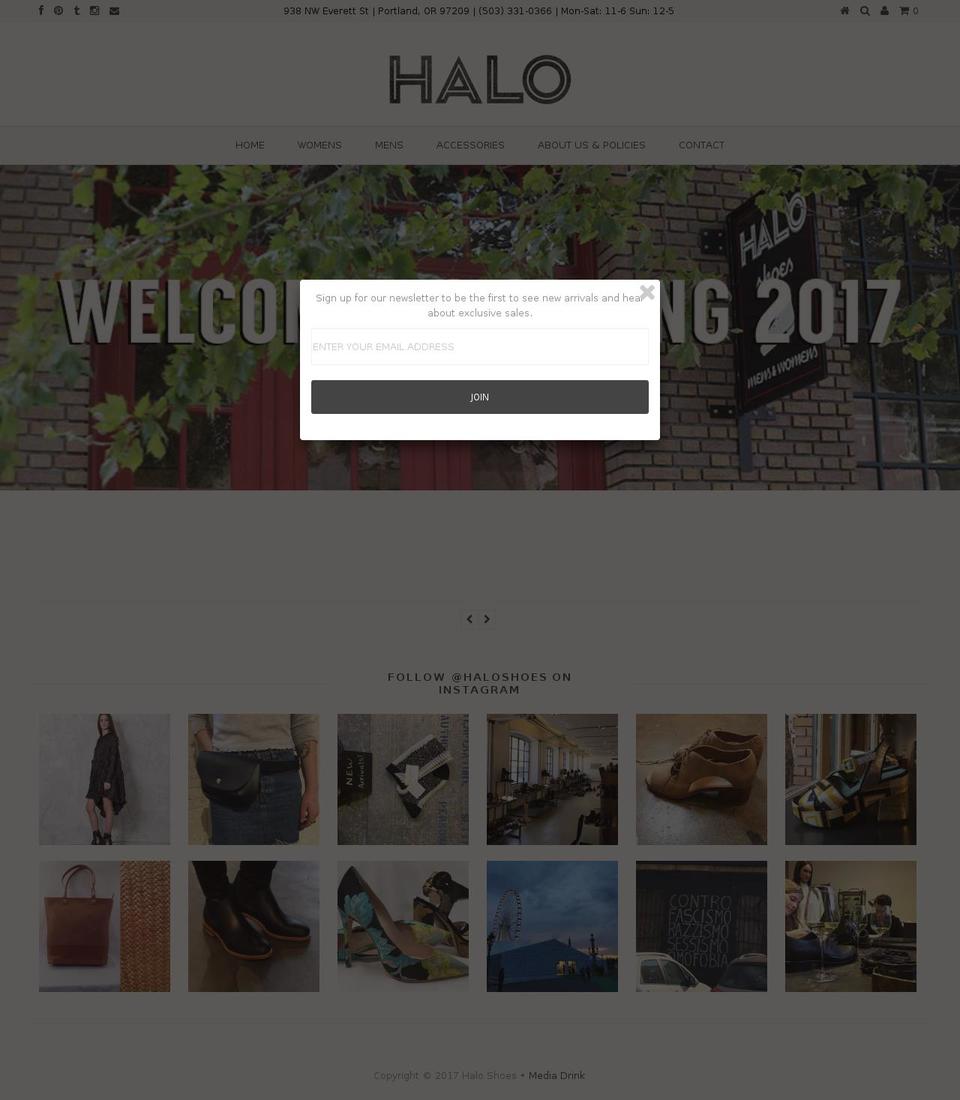 boundless Shopify theme site example haloshoes.com