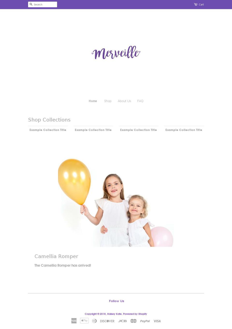 halseykate.com — Shopify storefront screenshot