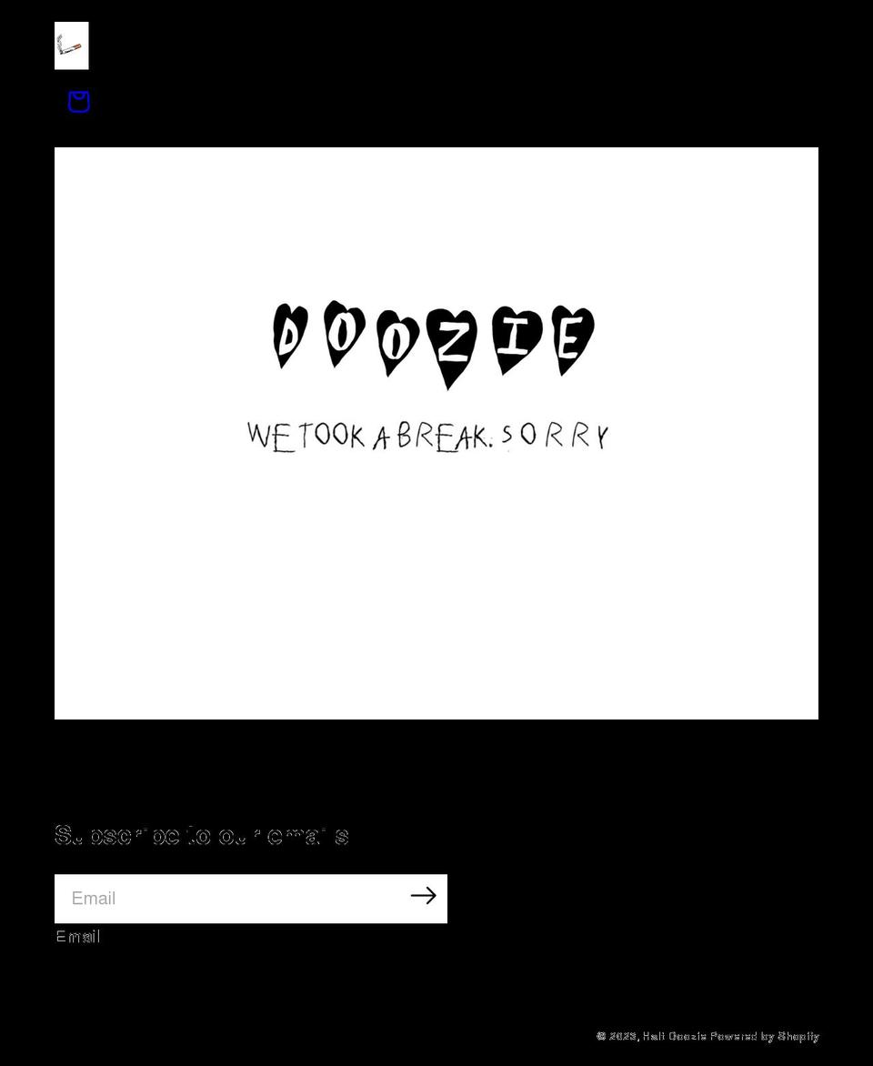 haltdoozie.com shopify website screenshot