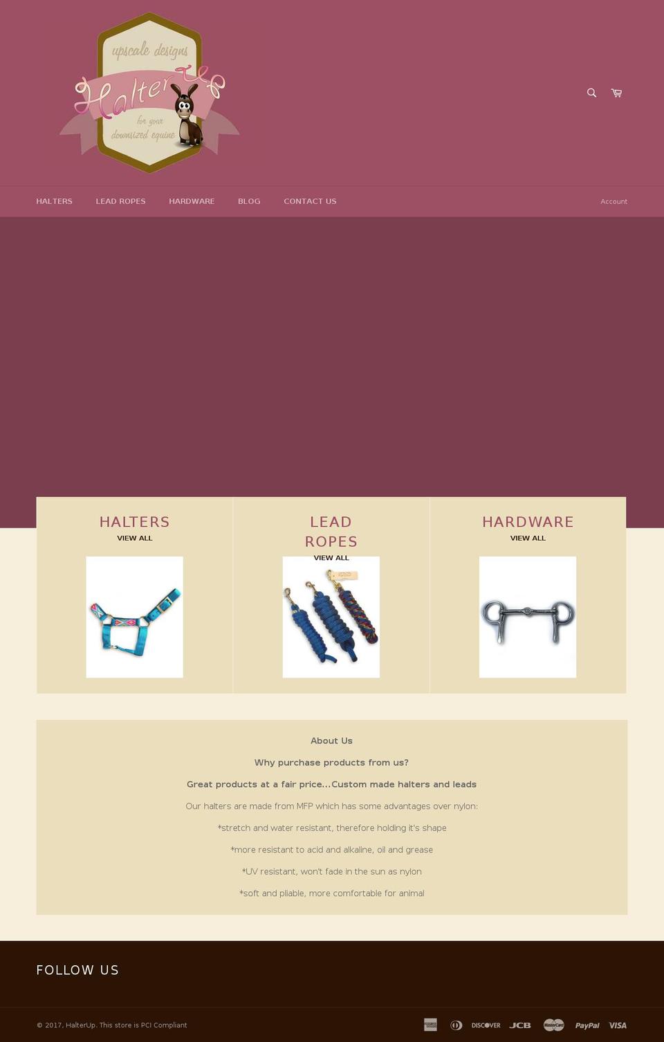 halterup.com shopify website screenshot