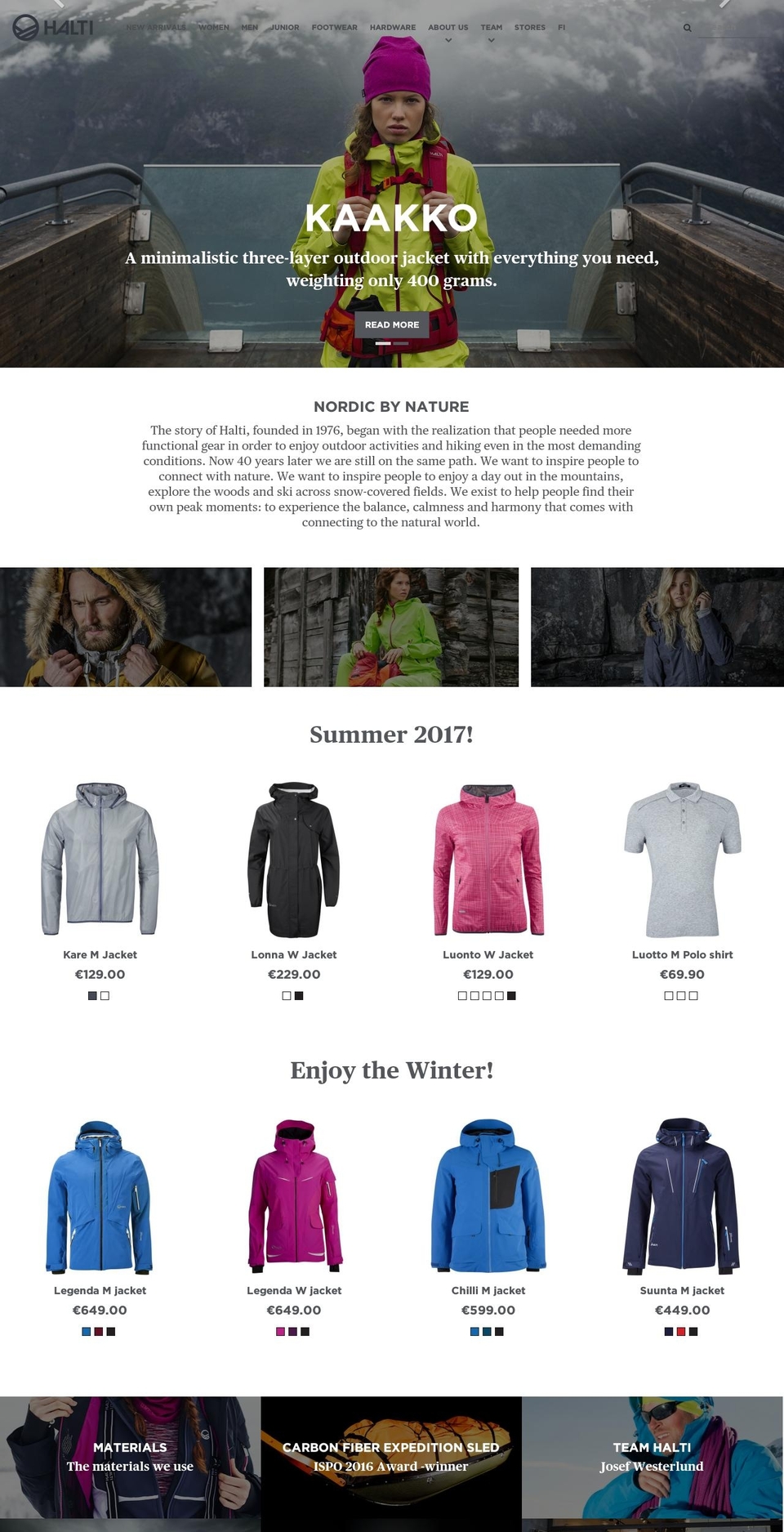 halti.net shopify website screenshot