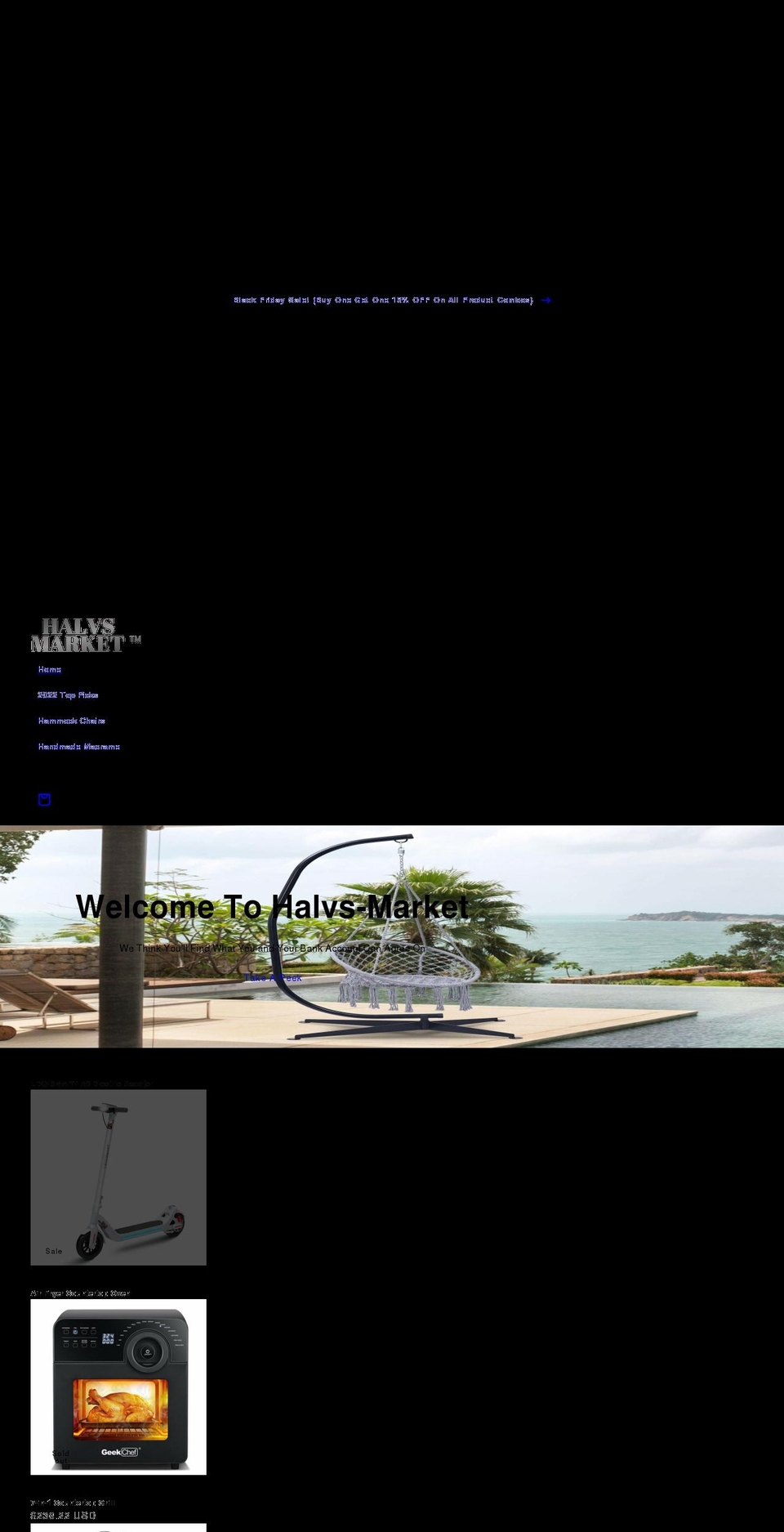 halv-market.com shopify website screenshot