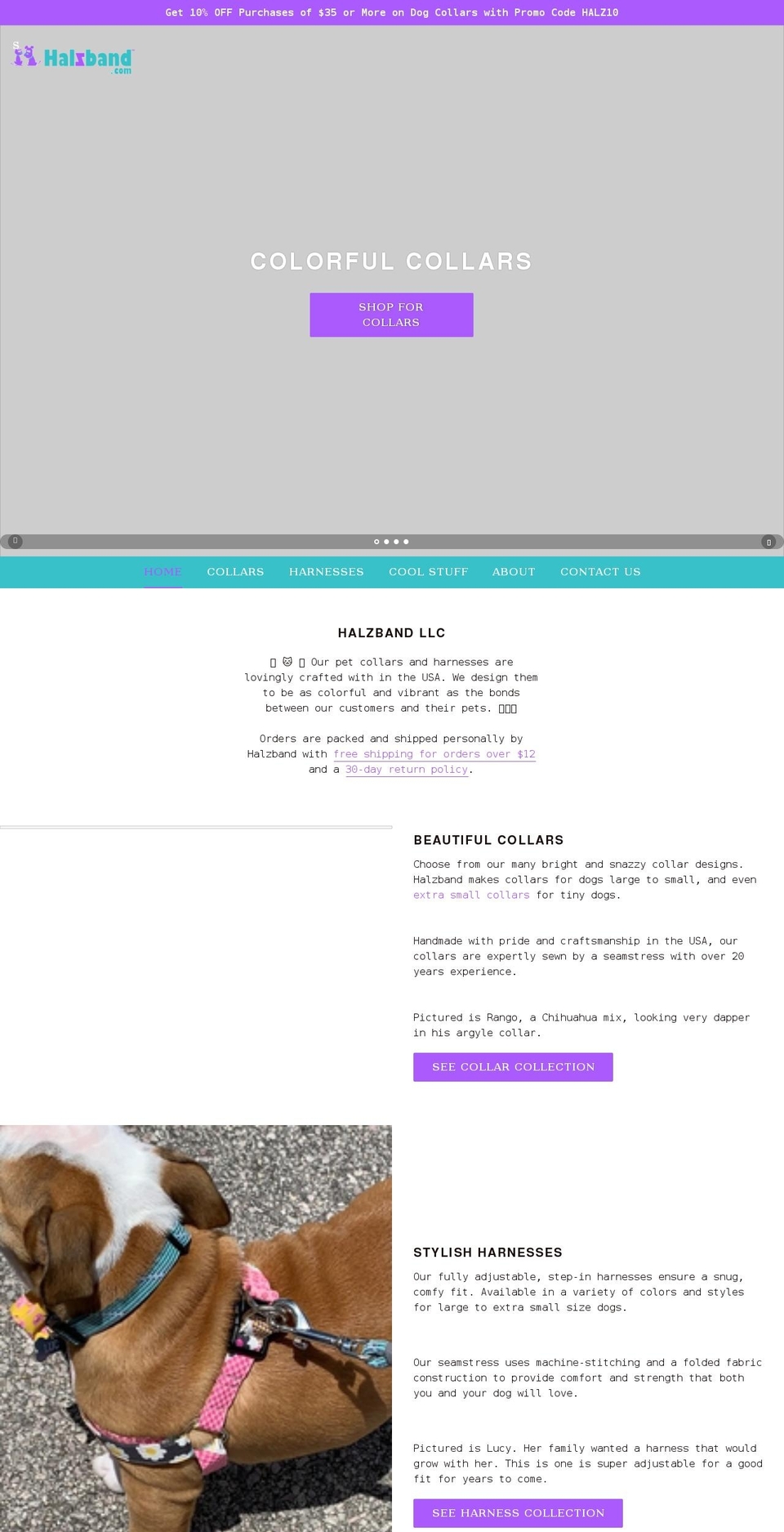 halzband.com — Shopify storefront screenshot