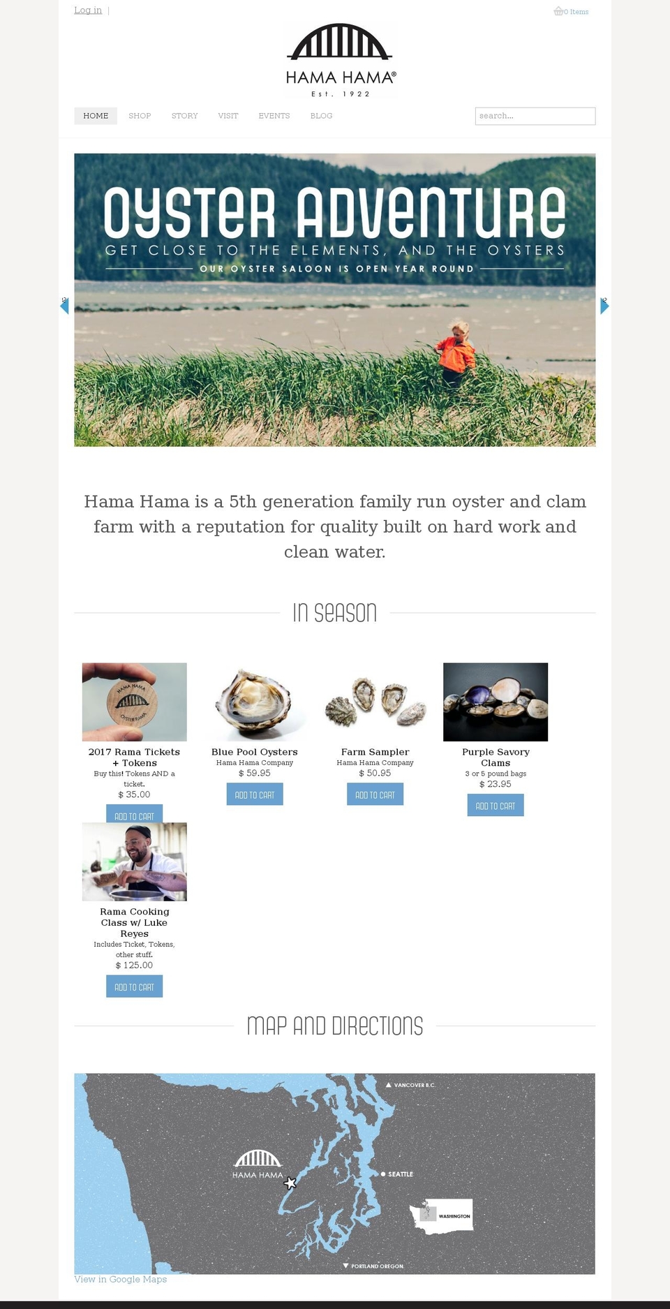 hamahamaco.com shopify website screenshot