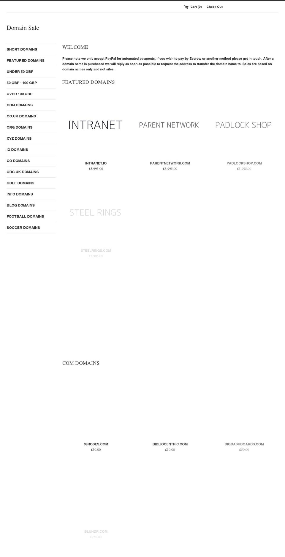 hambletonvillage.com — Shopify storefront screenshot