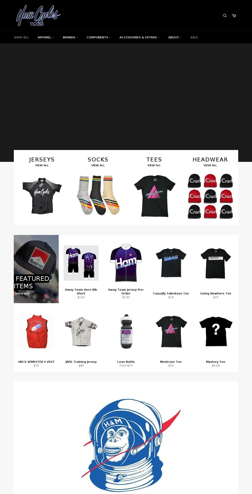 hamcycles.com shopify website screenshot