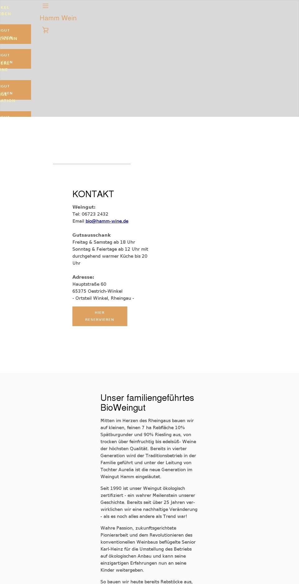 hamm-wine.de shopify website screenshot