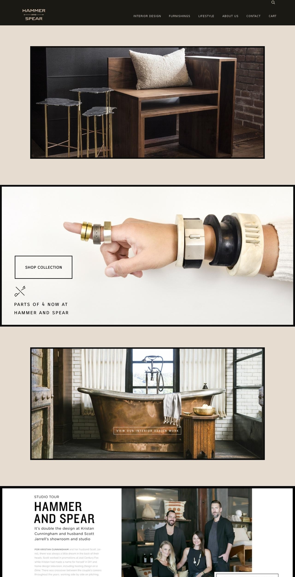 hammerandspear.com shopify website screenshot