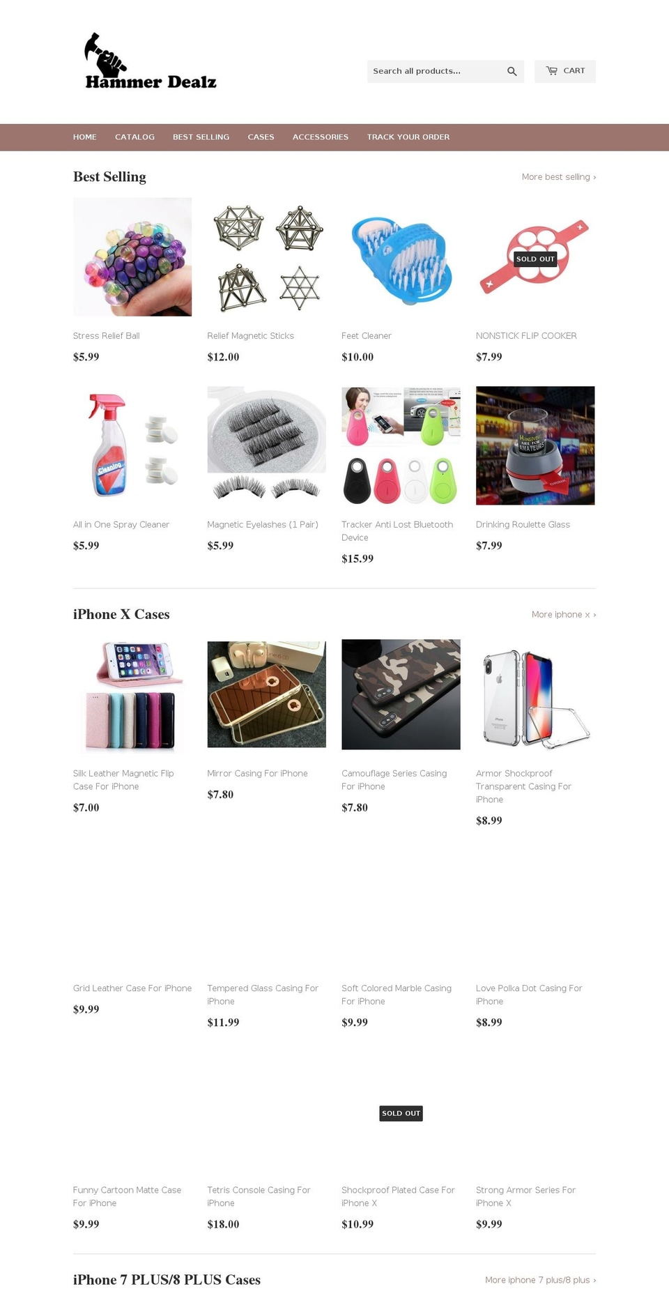 hammerdealz.com shopify website screenshot