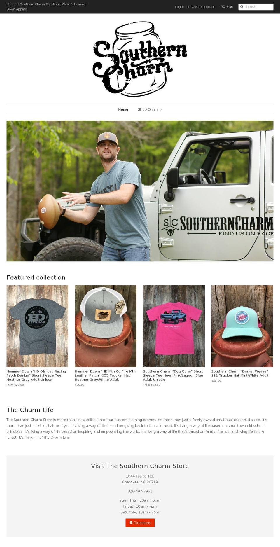 hammerdownoffroad.com — Shopify storefront screenshot