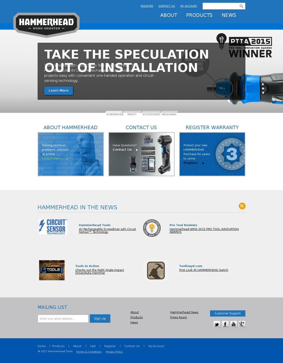 HH Tools V.. Shopify theme site example hammerheadtool.com