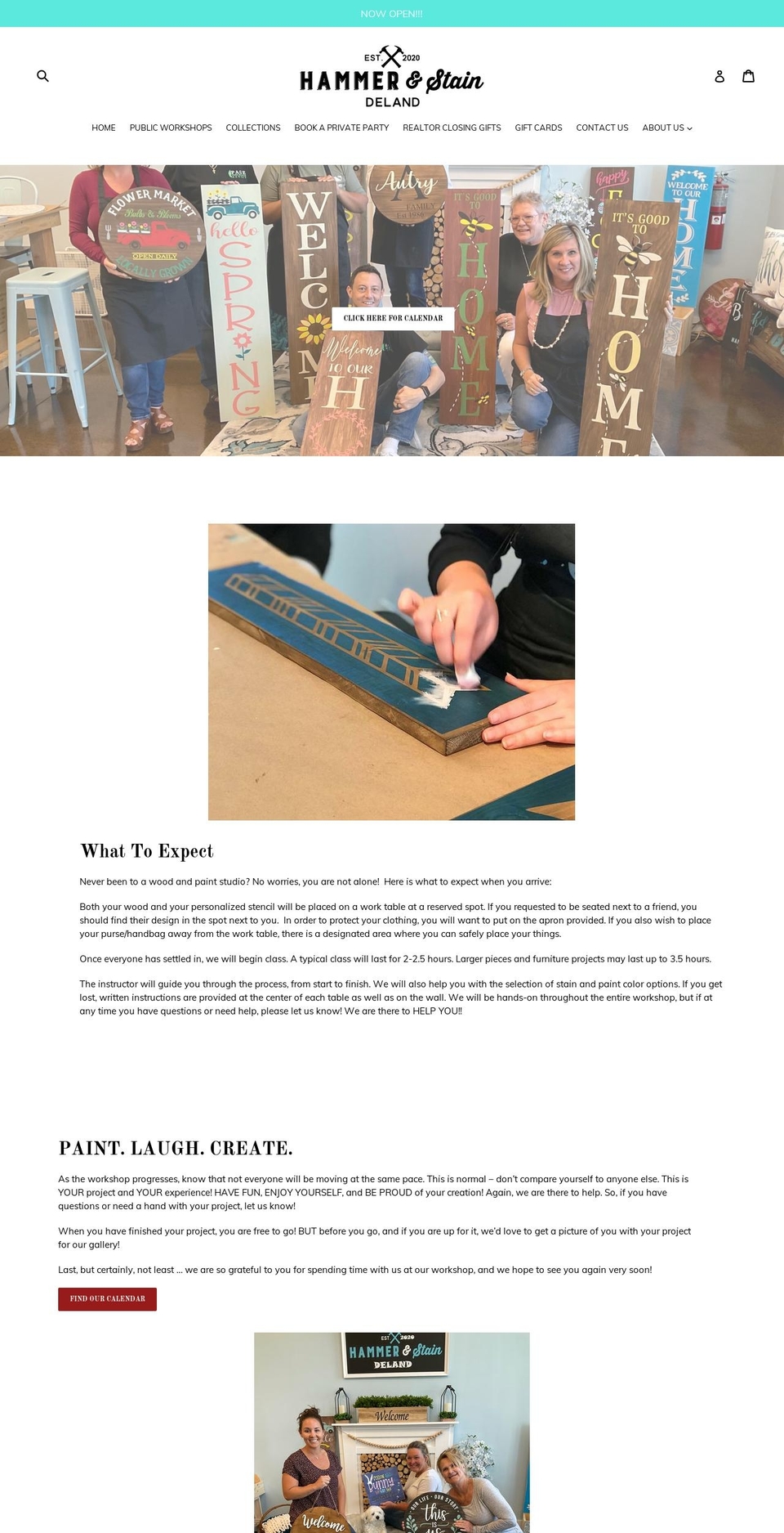 hammerstaindeland.com shopify website screenshot