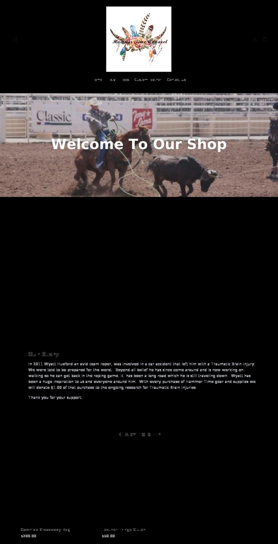 hammertimeapparel.com — Shopify storefront screenshot