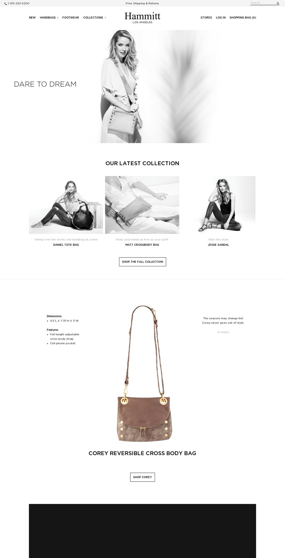 hammitt.com shopify website screenshot