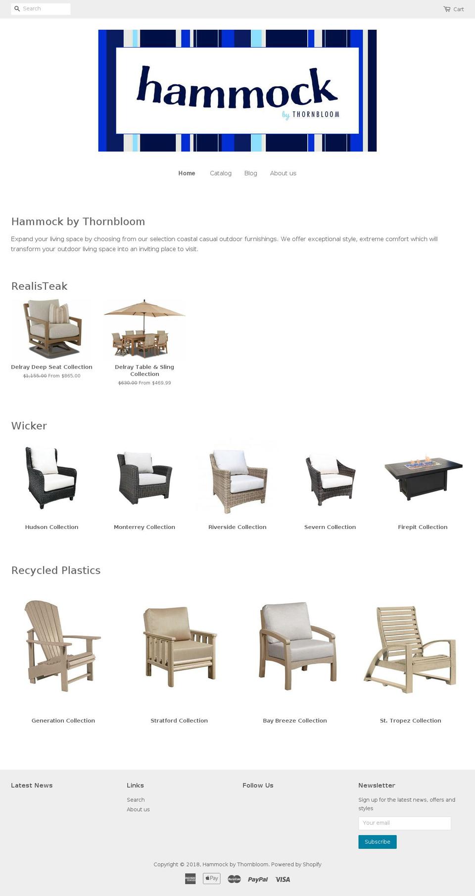 hammockns.com — Shopify storefront screenshot