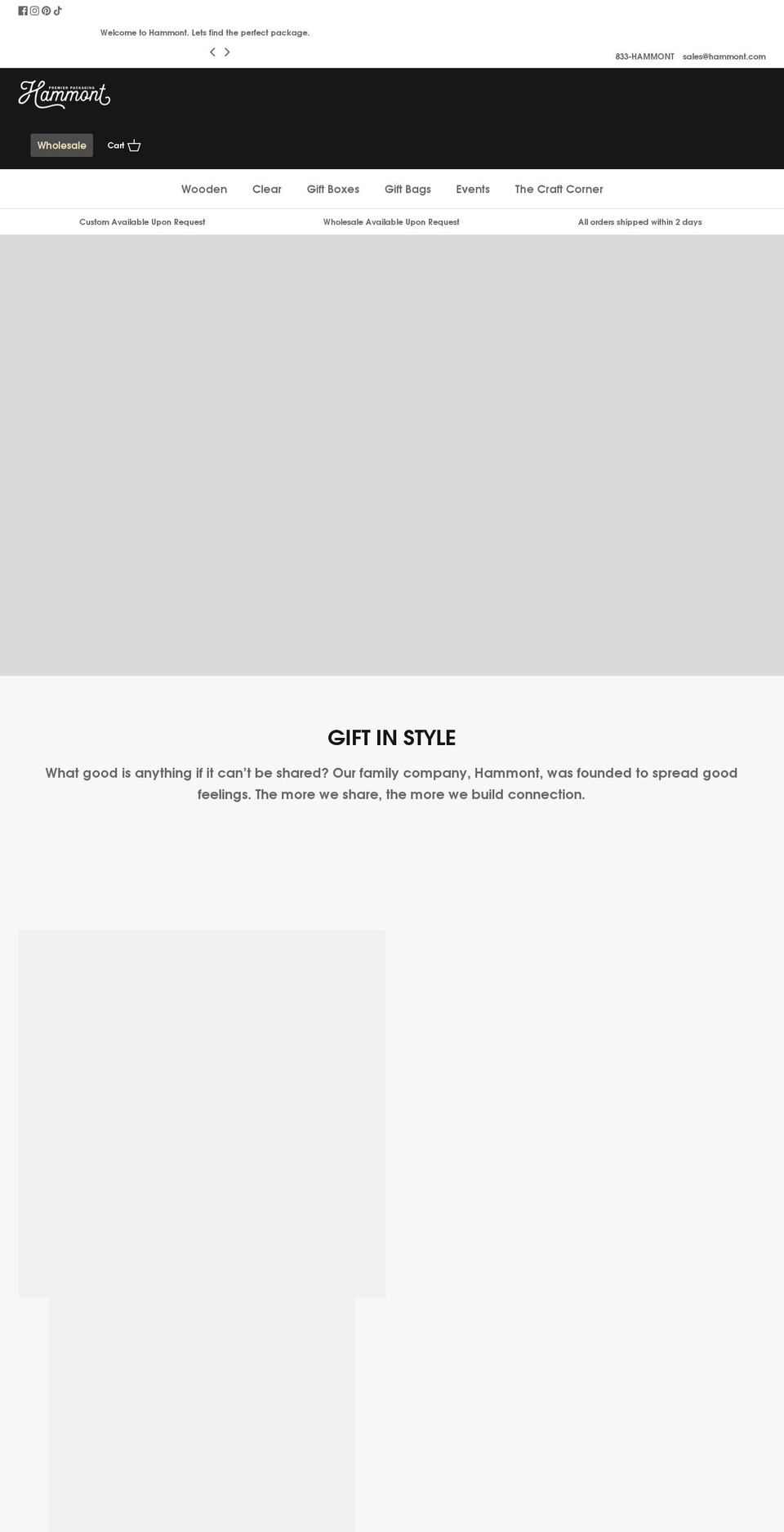 hammont.com shopify website screenshot