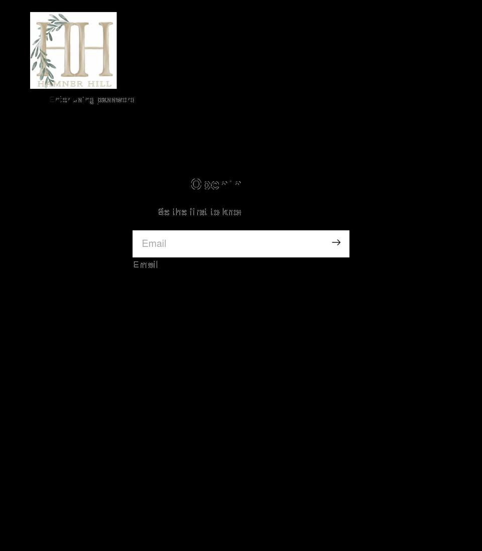 hamnerhill.com — Shopify storefront screenshot