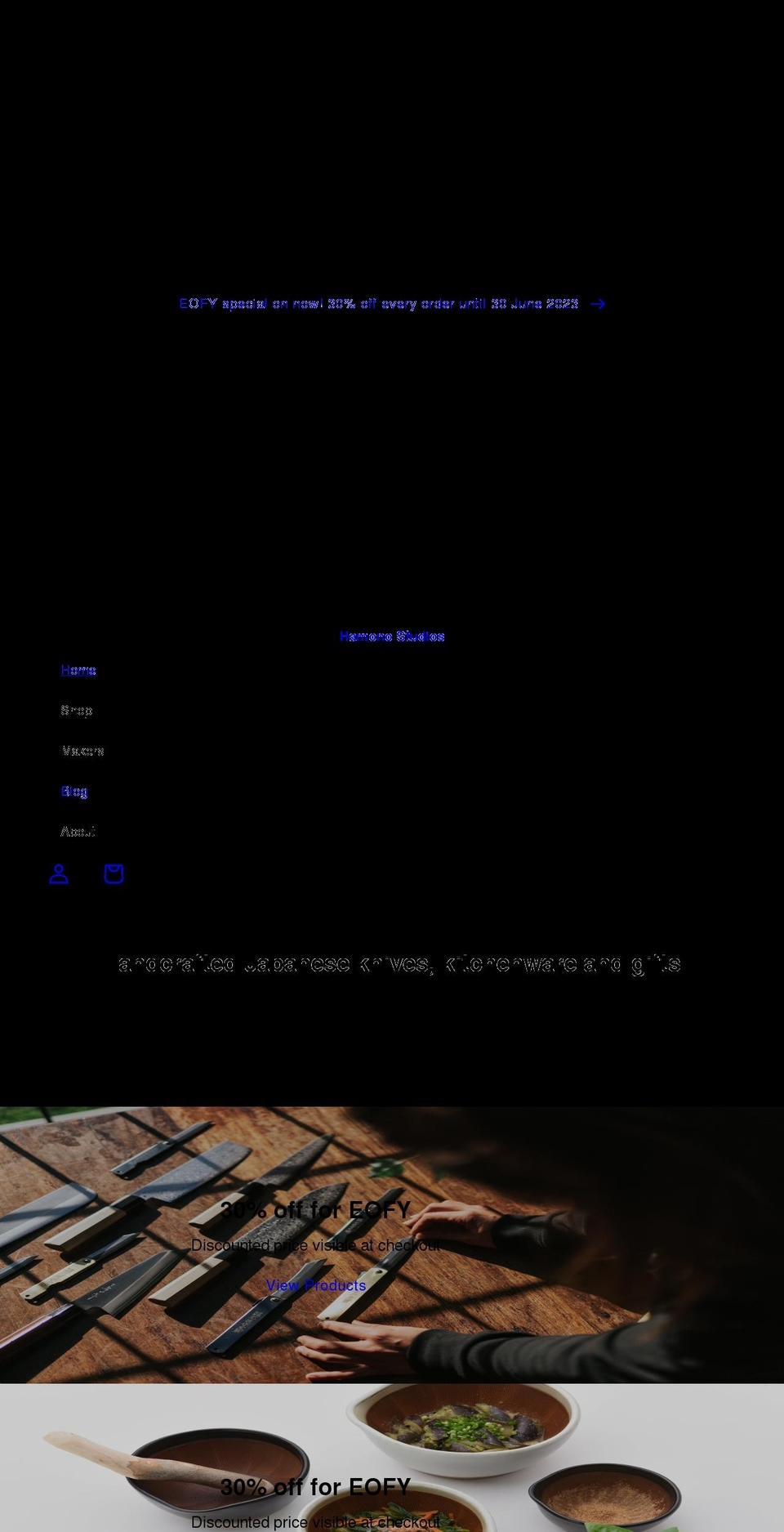 hamonostudios.com.au shopify website screenshot