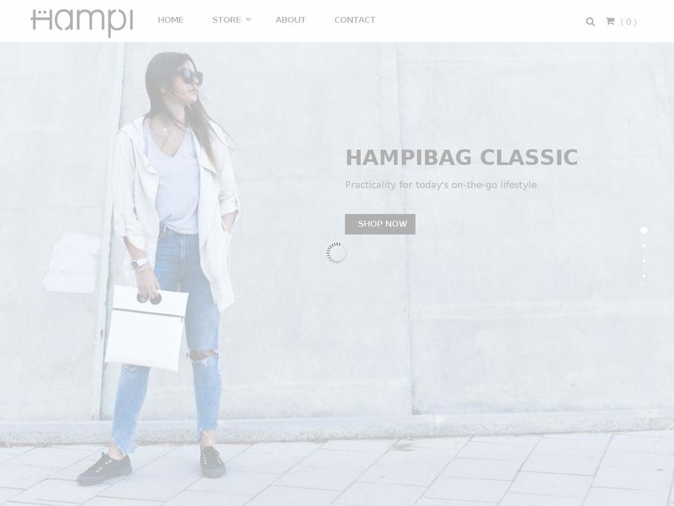 hampibags.com — Shopify storefront screenshot