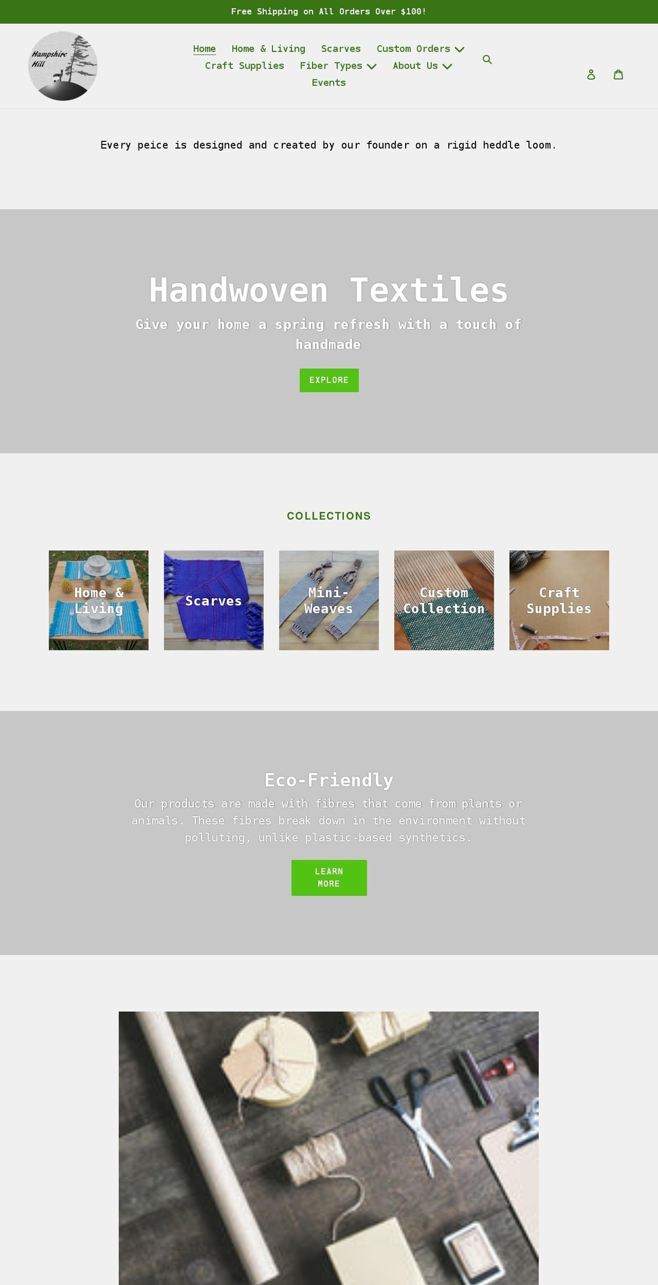 hampshirehill.ca shopify website screenshot