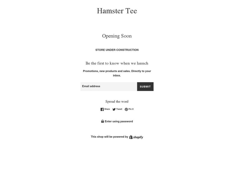 hamsterprint.com shopify website screenshot