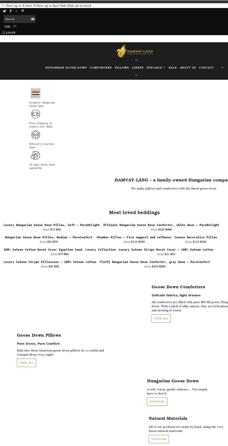 hamvay-lang.com shopify website screenshot