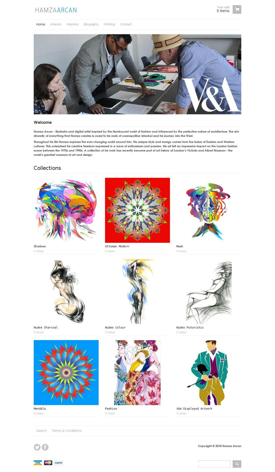 hamzaarcan.com — Shopify storefront screenshot