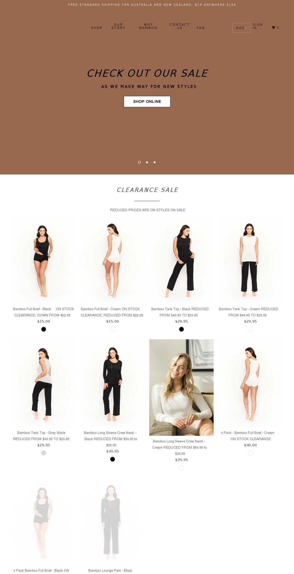 hanaintimates.com — Shopify storefront screenshot