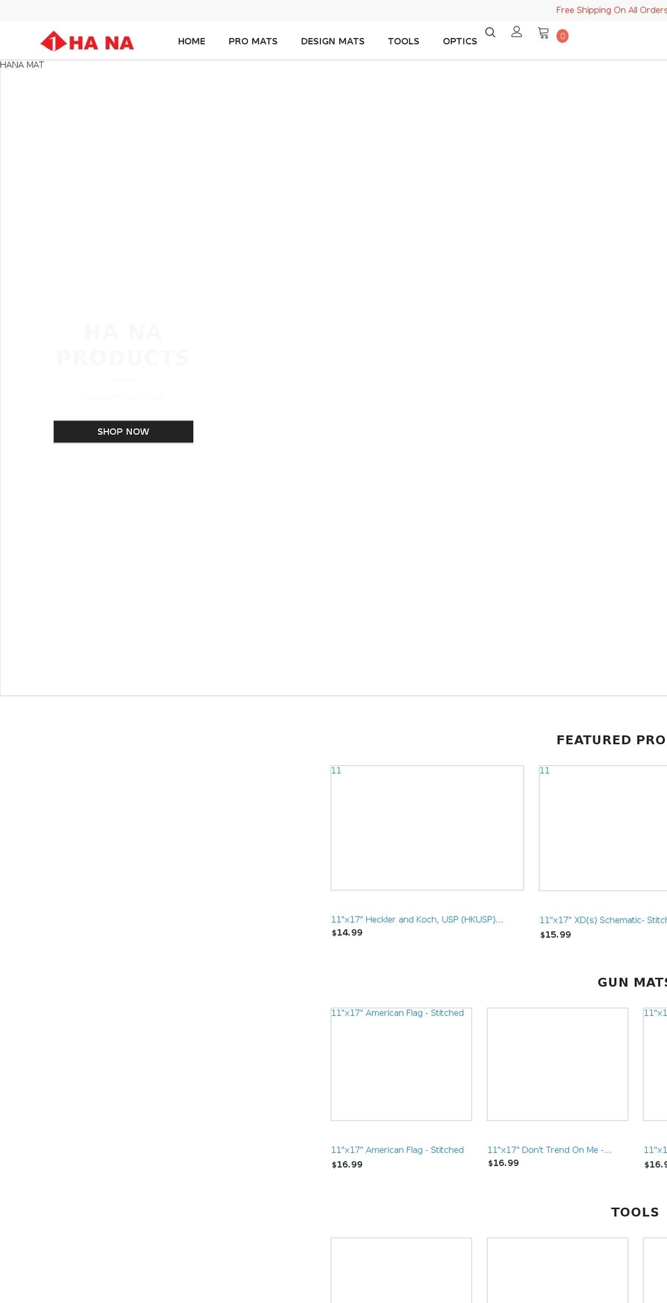 hanaworldus.com shopify website screenshot