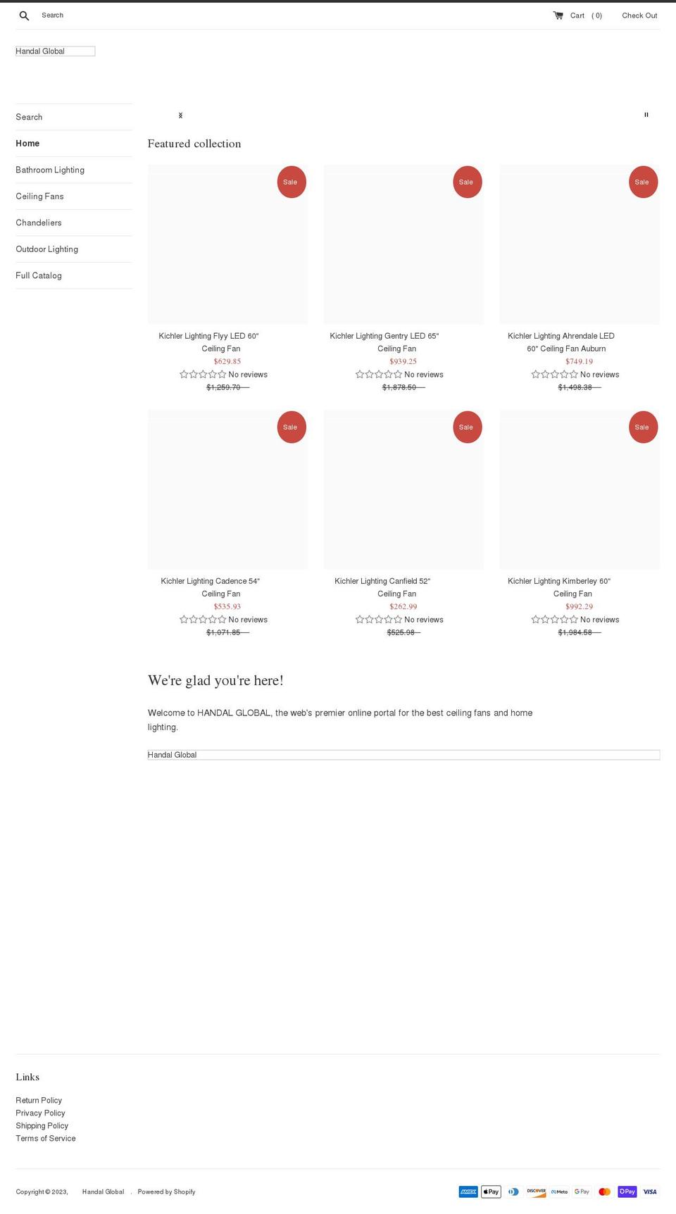 handal-global.com shopify website screenshot