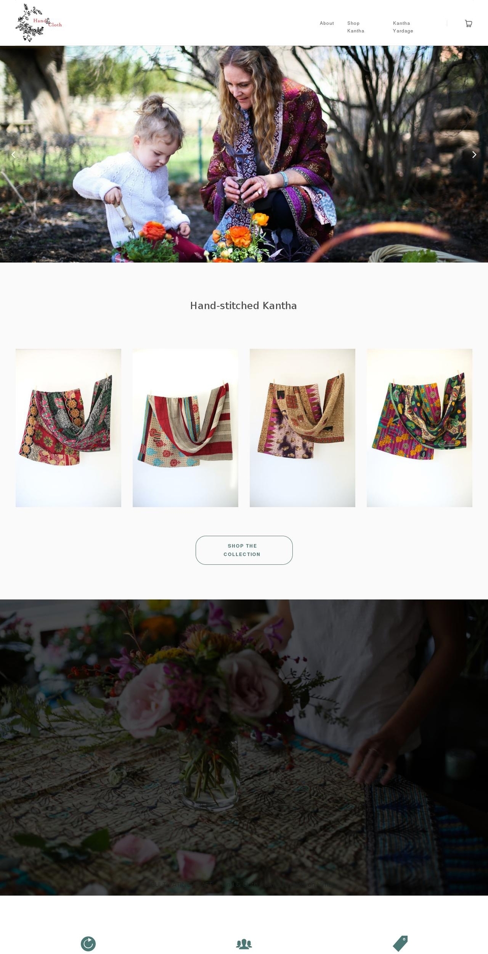 handandcloth.us shopify website screenshot