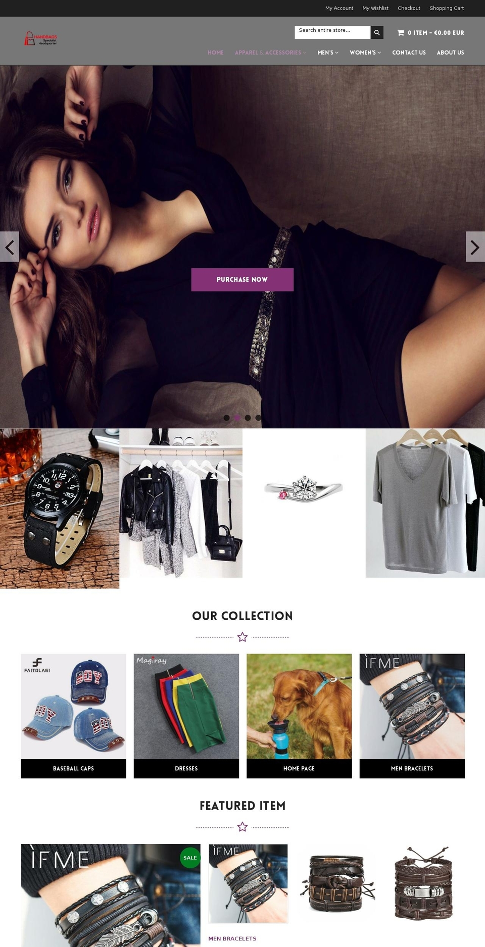 peacock-fashion-r27 Shopify theme site example handbagsspecialist.com