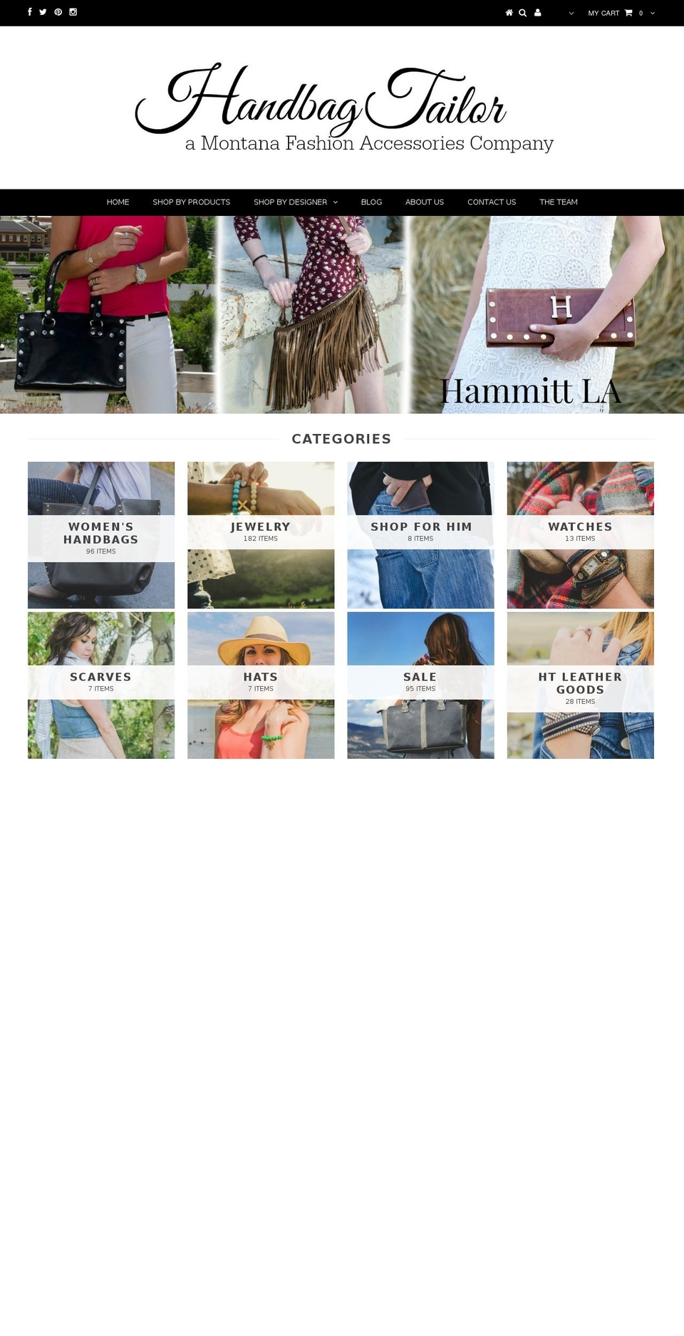 handbagtailor.com shopify website screenshot