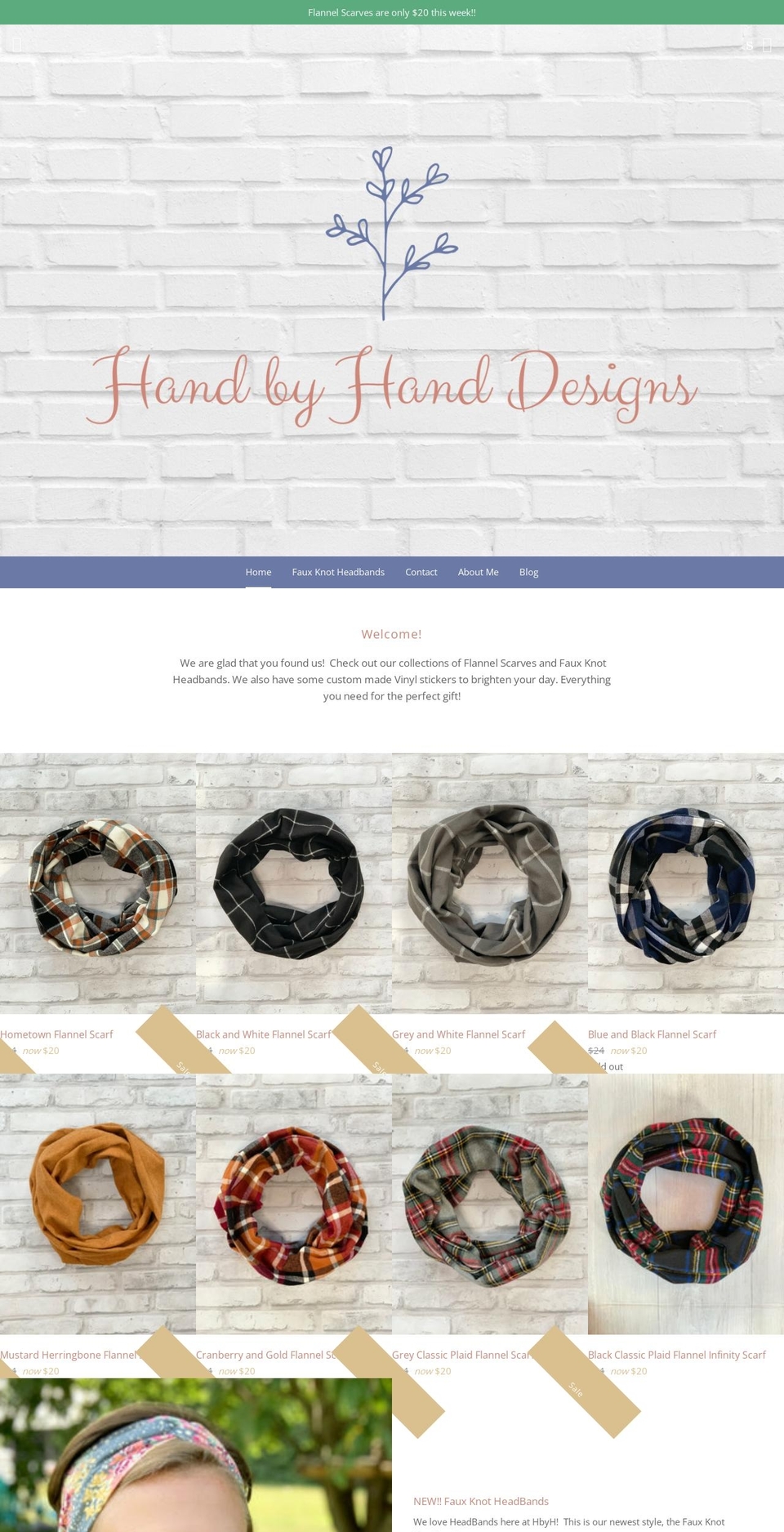 handbyhanddesigns.com — Shopify storefront screenshot