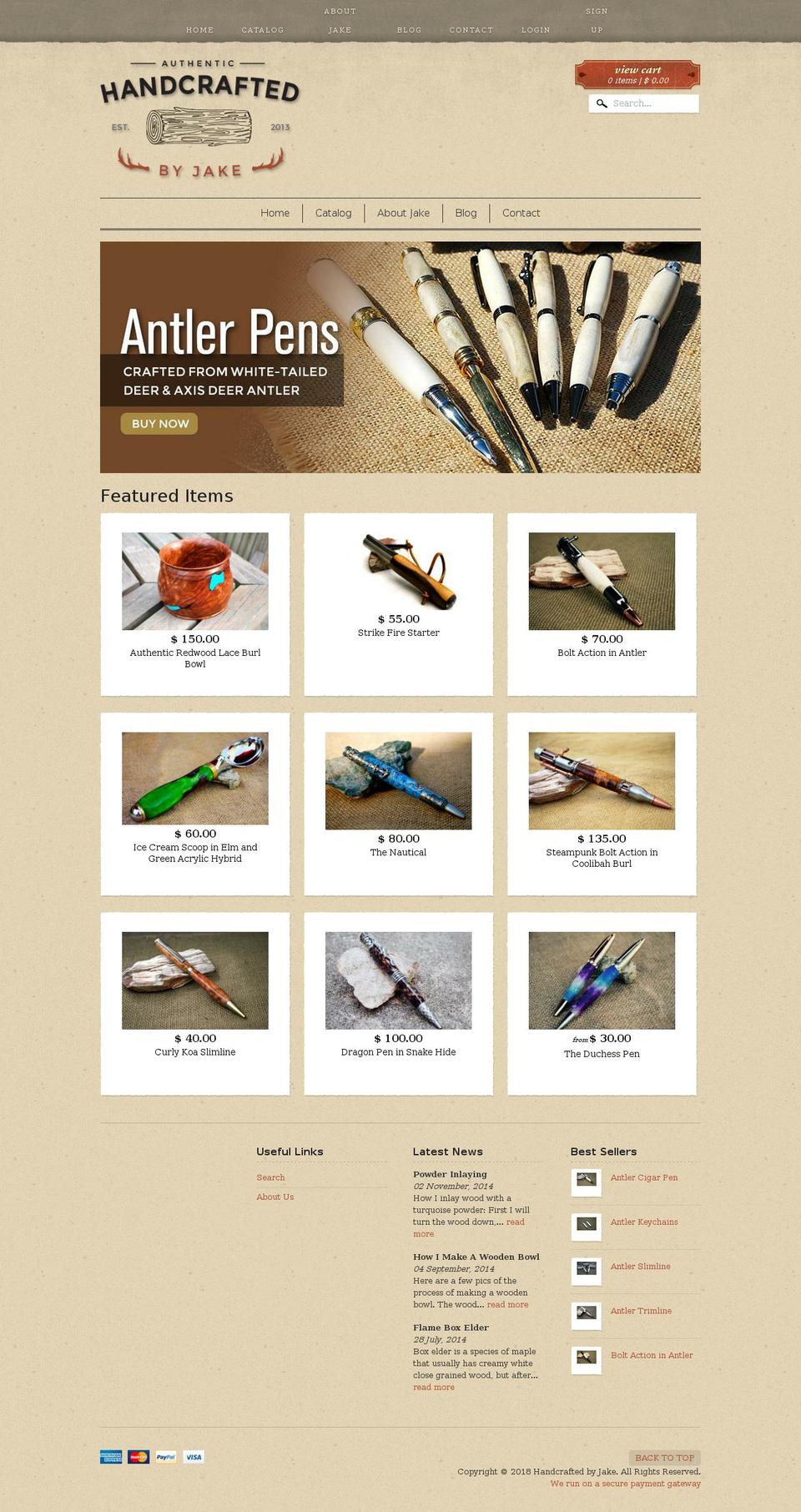 handcraftedgifts.us shopify website screenshot