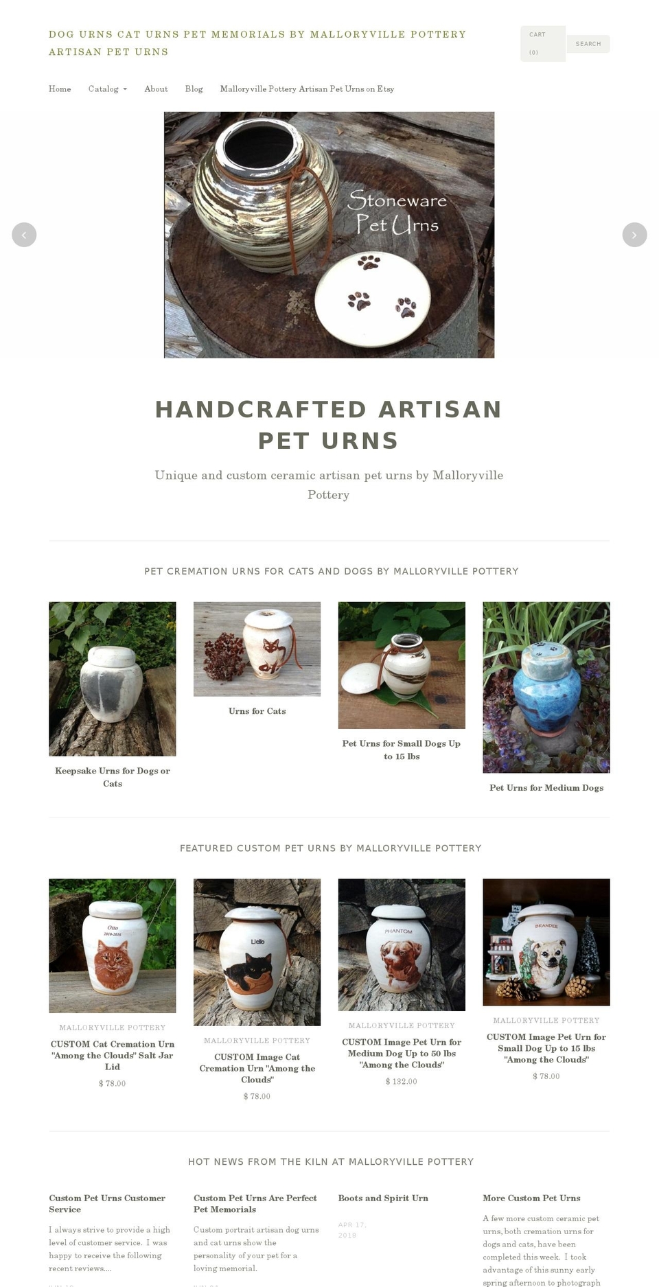 handcraftedpeturns.com shopify website screenshot
