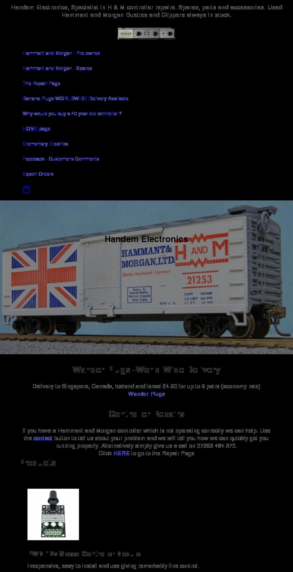 handem.uk shopify website screenshot