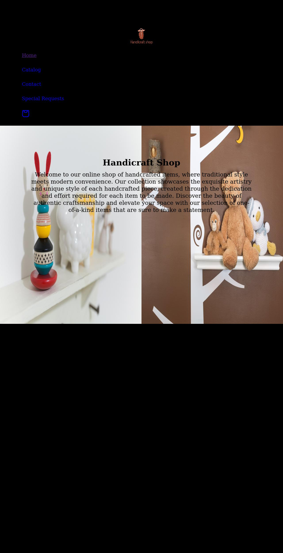 handicraftshop.eu shopify website screenshot