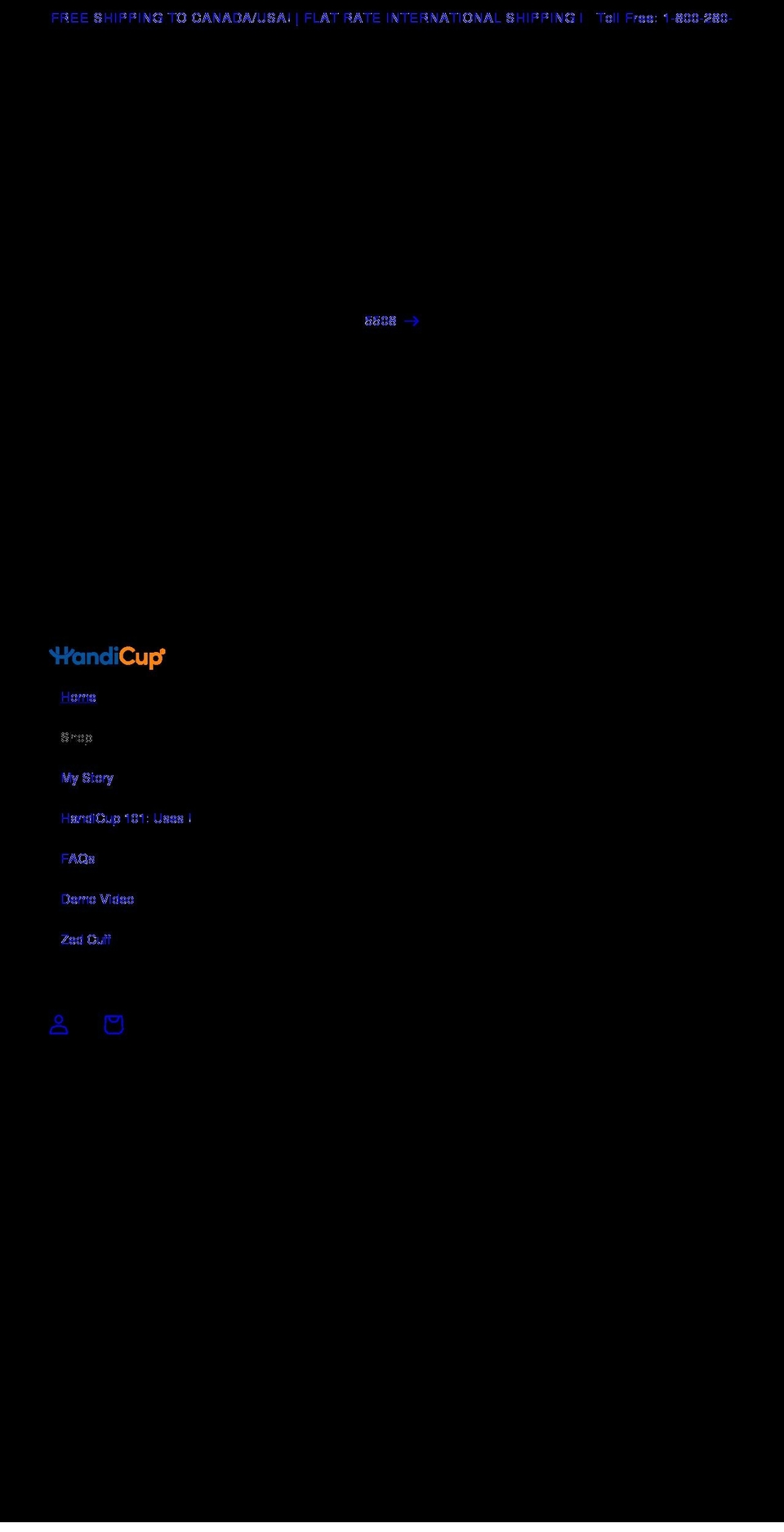 handicup.com shopify website screenshot